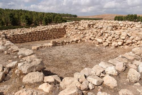 excavation of an ancient temple in Israel