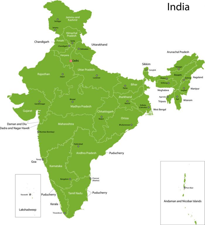 map of India